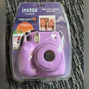 FujiFilm Instax Mini 7+ Lavender camera without Film Pack
